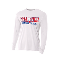 Load image into Gallery viewer, Blockbuster LS DriFit Tee in White