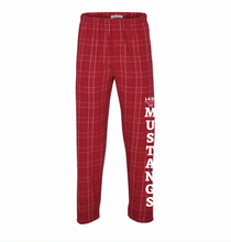 Load image into Gallery viewer, Lady Mustangs Flannel Pajama Pants in Red Plaid