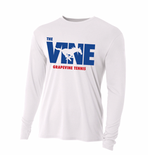 Load image into Gallery viewer, The VINE Tennis LS Unisex DriFit Tee in White