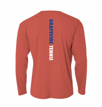 Load image into Gallery viewer, The VINE Tennis LS Unisex DriFit Tee in Red