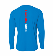 Load image into Gallery viewer, The VINE Tennis LS Unisex DriFit Tee in Blue