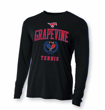 Load image into Gallery viewer, 40-LOVE Tennis LS Unisex DriFit Tee in Black