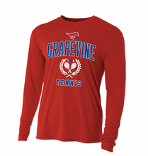 Load image into Gallery viewer, 40-LOVE Tennis LS Unisex DriFit Tee in Red