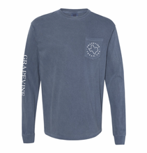 Load image into Gallery viewer, VINESIDE LS Pocket Tee in Faded Denim
