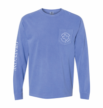 Load image into Gallery viewer, VINESIDE LS Pocket Tee in Washed Blue