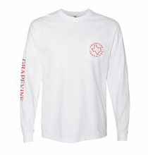 Load image into Gallery viewer, VINESIDE LS Pocket Tee in White