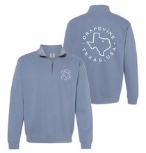 Load image into Gallery viewer, VINESIDE 1/4-Zip Pullover by Comfort Colors in Faded Denim