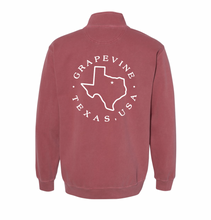 Load image into Gallery viewer, VINESIDE 1/4-Zip Pullover by Comfort Colors in Red