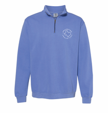 Load image into Gallery viewer, VINESIDE 1/4-Zip Pullover by Comfort Colors in Washed Blue