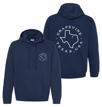 Load image into Gallery viewer, VINESIDE Staple PO Hoodie by Comfort Colors in Navy