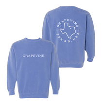 Load image into Gallery viewer, VINESIDE Crew Sweatshirt by Comfort Colors in Washed Blue