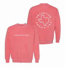 Load image into Gallery viewer, VINESIDE Crew Sweatshirt by Comfort Colors in Red