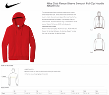 Load image into Gallery viewer, GHS Tennis Full-Zip Hoodie by Nike in White