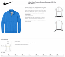 Load image into Gallery viewer, GHS Tennis 1/2 Zip Pullover by Nike in Blue