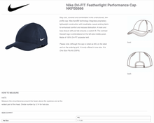 Load image into Gallery viewer, GHS Tennis My Court Featherlight Adjustable Cap by Nike in Blue