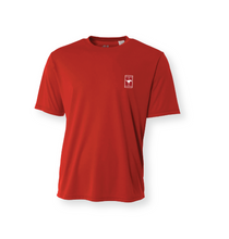 Load image into Gallery viewer, GHS My Court SS Unisex DriFit Tennis Tee in Red
