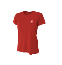 Load image into Gallery viewer, GHS My Court SS Girls DriFit Tennis Tee in Red