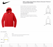 Load image into Gallery viewer, GHS Tennis Women's Pullover Hoodie by Nike in Red