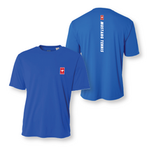 Load image into Gallery viewer, GHS My Court SS Unisex DriFit Tennis Tee in Blue