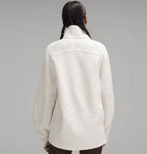 Load image into Gallery viewer, Little Big G Scuba Oversized & Long Half-Zip Funnel Neck by lululemon in Bone Htr