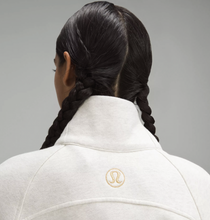 Load image into Gallery viewer, Little Big G Scuba Oversized & Long Half-Zip Funnel Neck by lululemon in Bone Htr