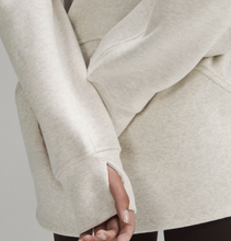 Load image into Gallery viewer, Little Big G Scuba Oversized & Long Half-Zip Funnel Neck by lululemon in Bone Htr