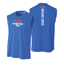 Load image into Gallery viewer, GHS Mens Soccer Reppin' Sleeveless DriFit in Blue