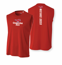 Load image into Gallery viewer, GHS Mens Soccer Reppin' Sleeveless DriFit in Red
