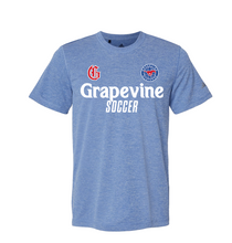 Load image into Gallery viewer, GHS Mens Soccer FC SS Unisex DriFit Tee in Blue Htr by adidas