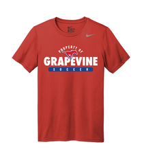 Load image into Gallery viewer, GHS Mens Soccer My Stang SS DriFit Tee in Red by Nike