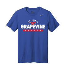 Load image into Gallery viewer, GHS Mens Soccer My Stang SS DriFit Tee in Blue by Nike