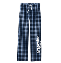 Load image into Gallery viewer, Mens Mustangs Soccer Flannel Pajama Pants in Dark Blues