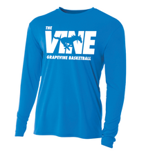 Load image into Gallery viewer, The VINE — Basketball LS DriFit Tee in Blue