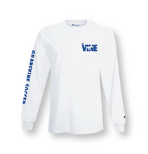 Load image into Gallery viewer, The VINE — Soccer LS Tee in White