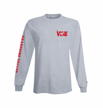 Load image into Gallery viewer, The VINE — Soccer LS Tee in Grey Htr