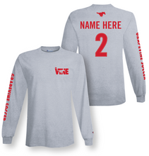 Load image into Gallery viewer, The VINE — Soccer LS Tee in Grey Htr