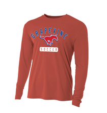 Load image into Gallery viewer, On The Pitch LS DriFit Tee in Red