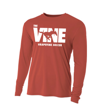 Load image into Gallery viewer, The VINE — Soccer LS DriFit Tee in Red