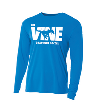 Load image into Gallery viewer, The VINE — Soccer LS DriFit Tee in Blue