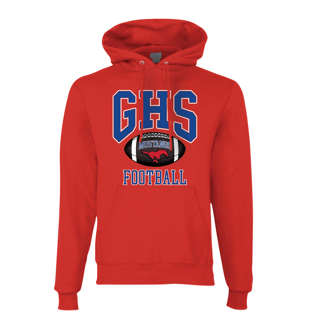 GHS Pullover Hoodie by Champion in Red