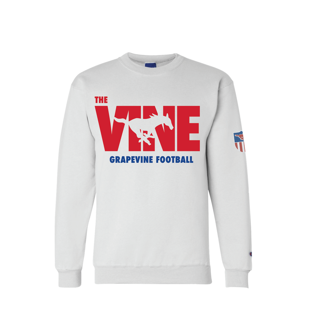 The Vine Football Crew Sweatshirt in White