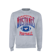 Load image into Gallery viewer, Nostalgia Football Crew Sweatshirt in Grey Htr
