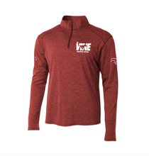 Load image into Gallery viewer, The VINE Football 1/2 Zip Pullover in Red Twist
