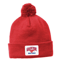 Load image into Gallery viewer, Mustang Patch Beanie in Red
