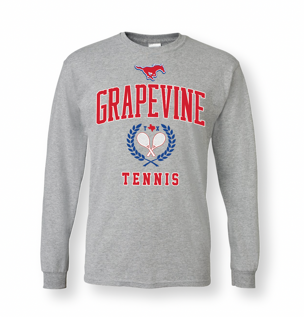 GHS Tennis Winter Kit — LS Tee in Grey Htr