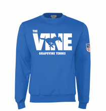 Load image into Gallery viewer, The Vine Tennis Crew Sweatshirt in Blue
