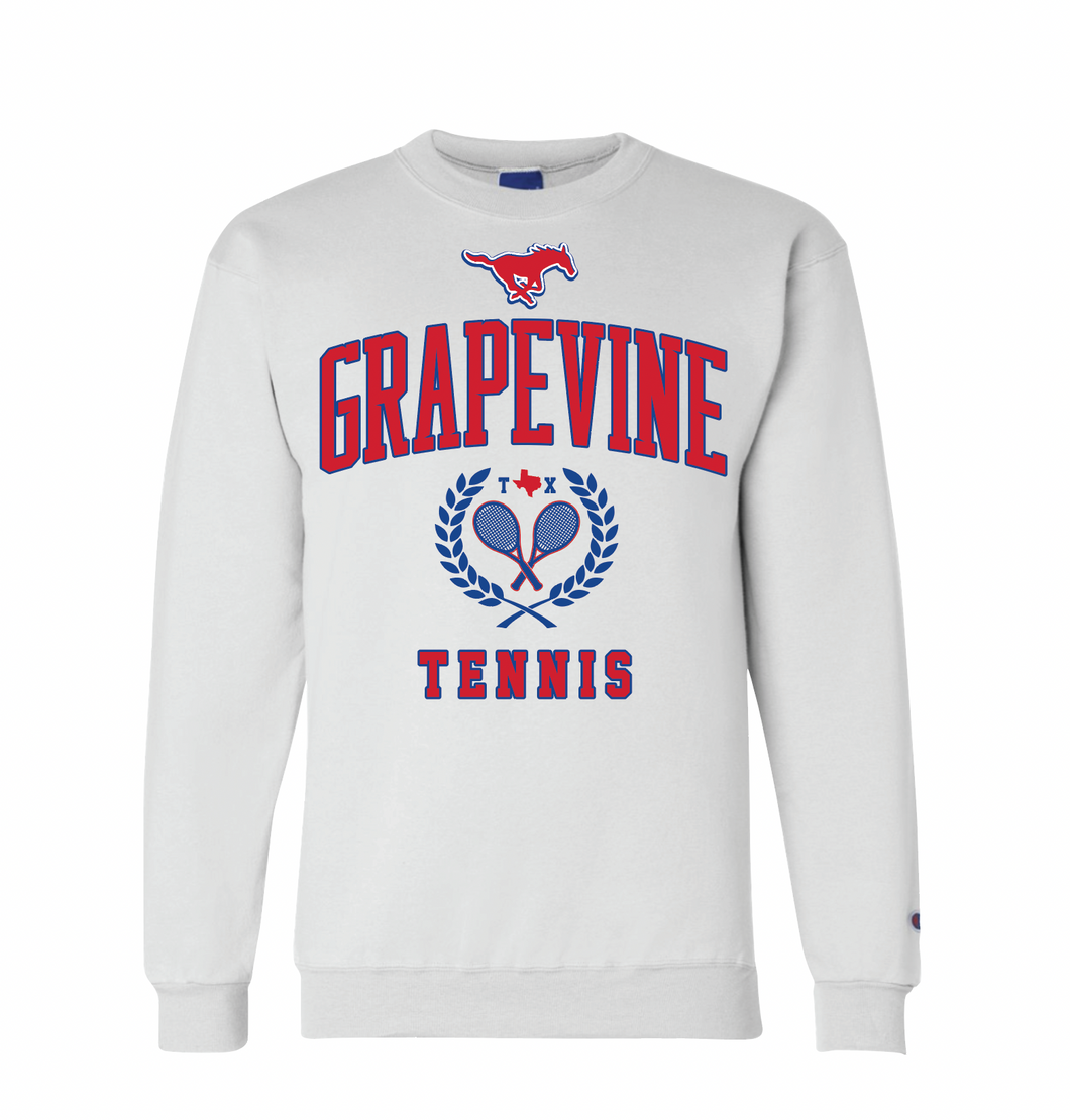 40-LOVE Tennis Crew Sweatshirt in White