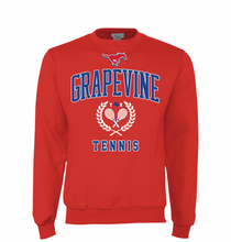 Load image into Gallery viewer, 40-LOVE Tennis Crew Sweatshirt in Red
