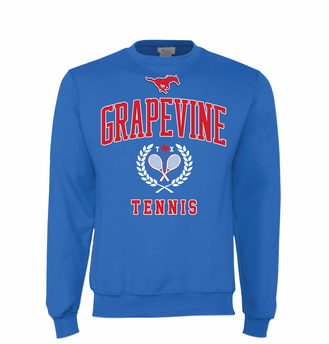 40-LOVE Tennis Crew Sweatshirt in Blue