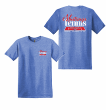 Load image into Gallery viewer, Courtside Tennis SS Tee in Blue Htr
